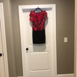 Trina Turk red/black cocktail